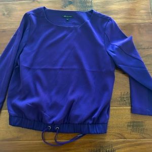 Armani Exchange silk layered top medium size purple